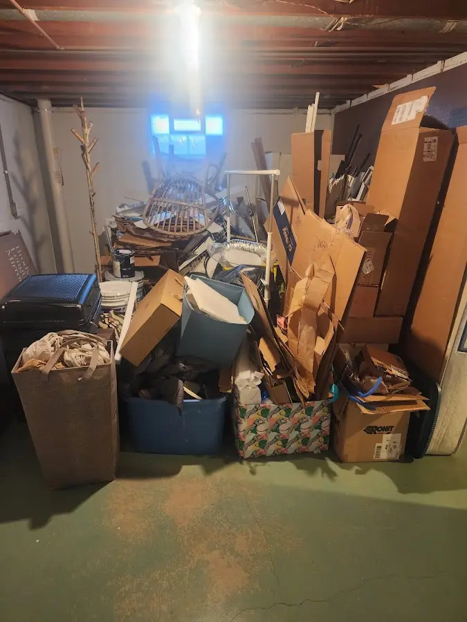 Roll-off dumpster container at job site for Yard Waste Dumpster Rental in Morgantown